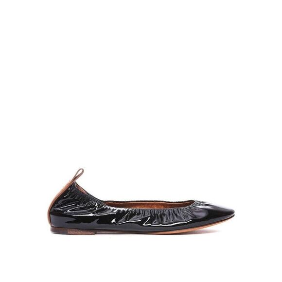 Lanvin Black Calfskin Ballet Women's Flats